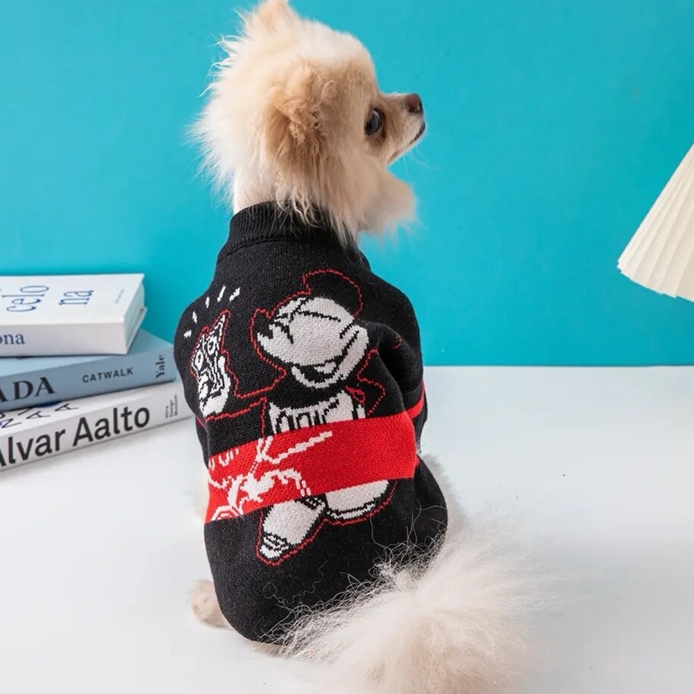 Mickey Mouse Money Pet Sweater Al small